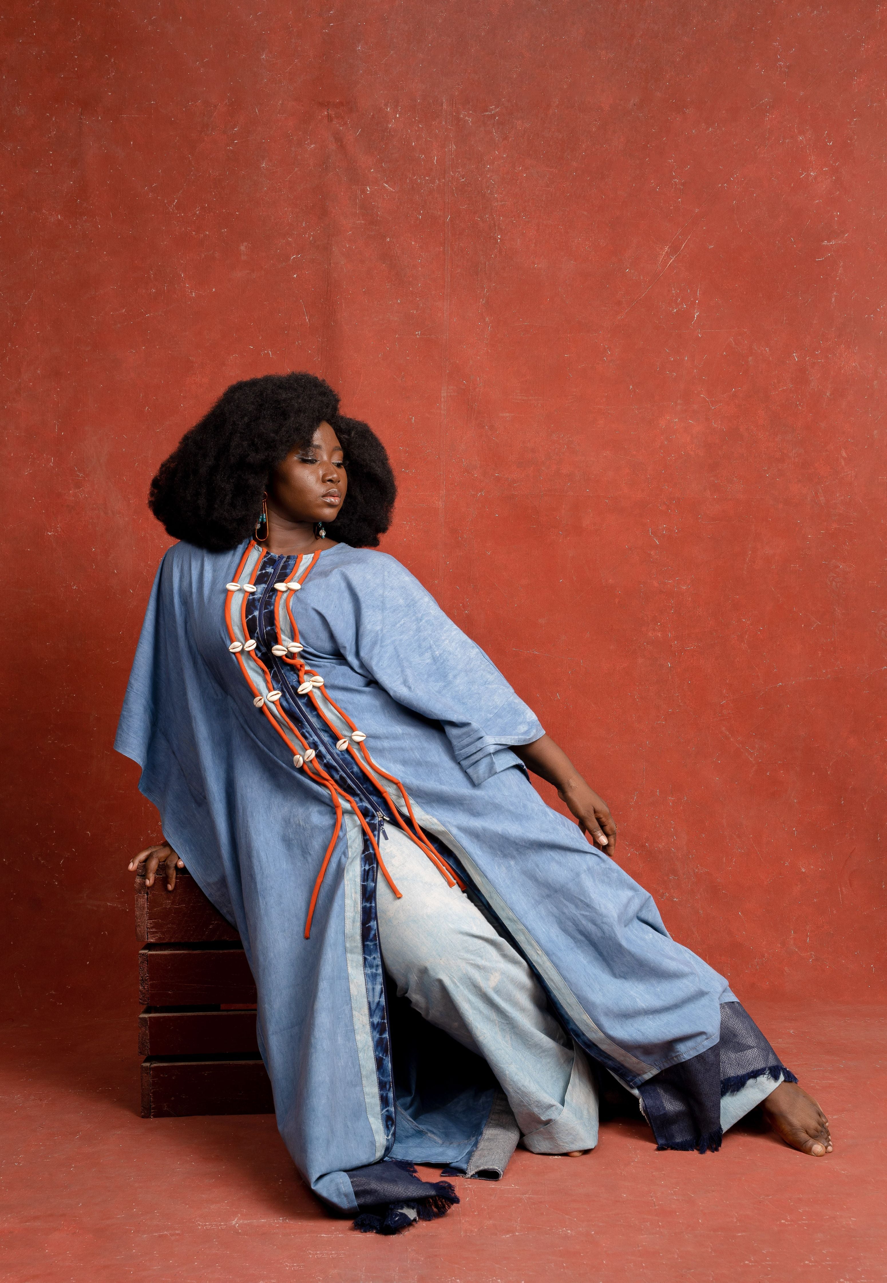 MAYA > Dahomey Indigo Pants