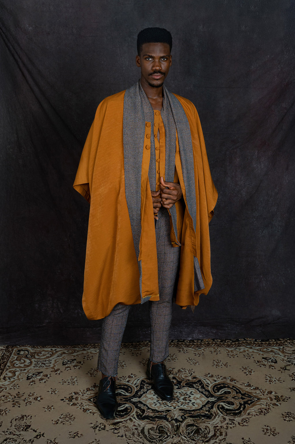 MAYA > Nimpong Shawl Collar 3-Piece Set