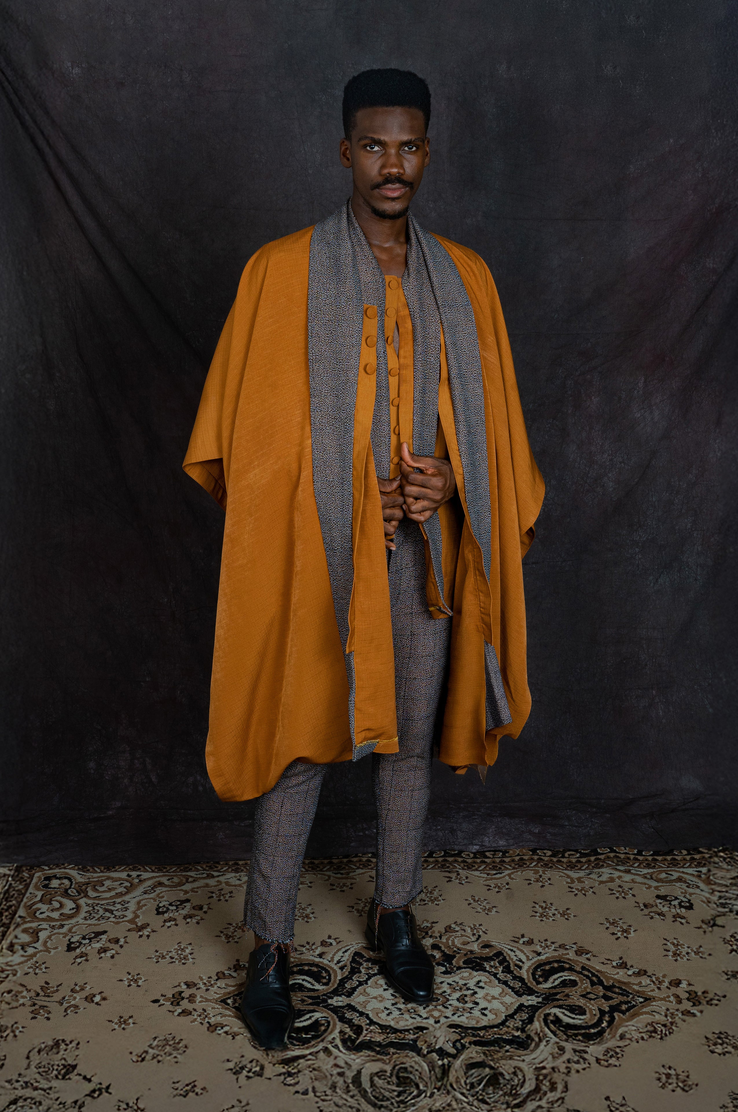 MAYA > Nimpong Shawl Collar 3-Piece Set