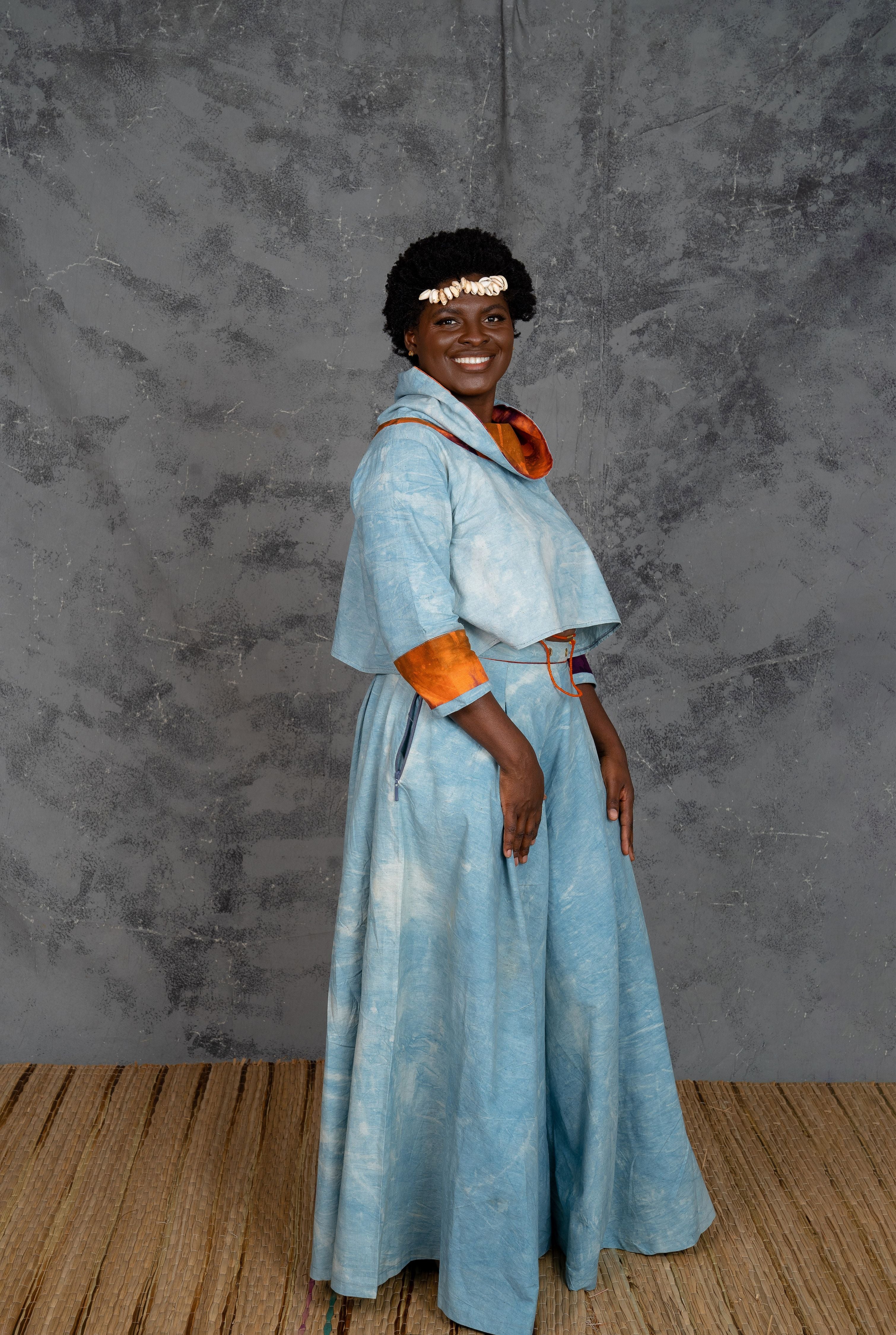 MAYA > Thabi Indigo Palazzo Pants