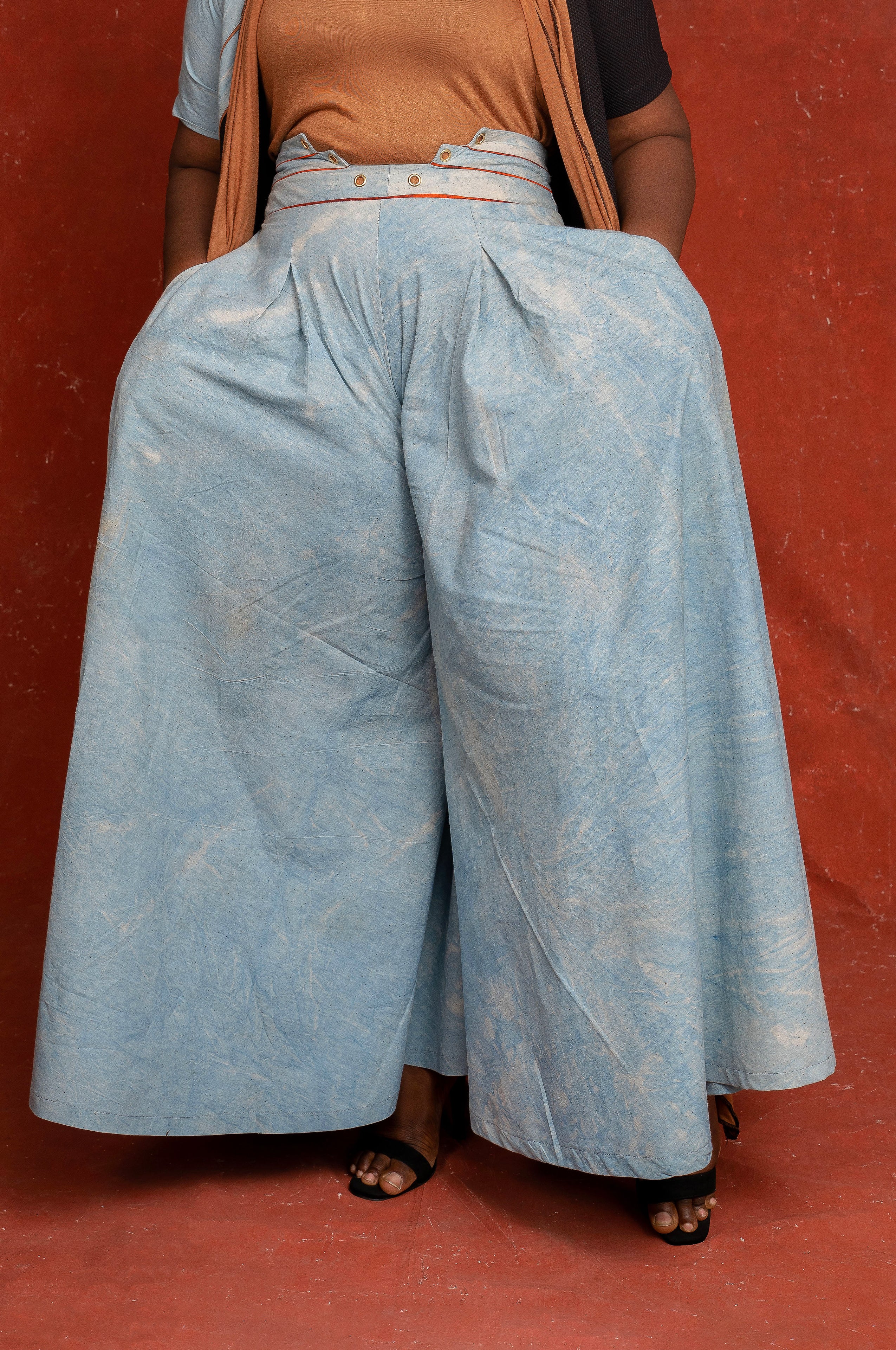 MAYA > Thabi Indigo Palazzo Pants